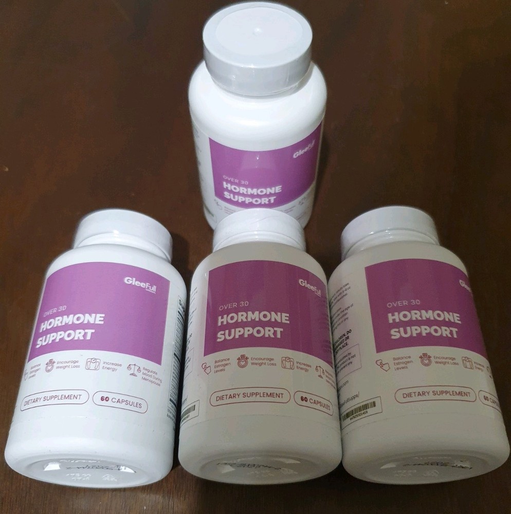 4 x bottles Gleeful Over 30 Hormone Support