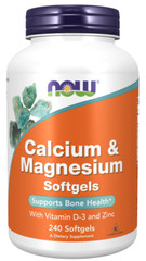 NOW Foods Calcium & Magnesium, 240 Softgels