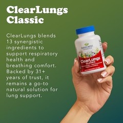 RidgeCrest Herbals ClearLungs Classic Natural Lung and Nasal Daily Health Sup…