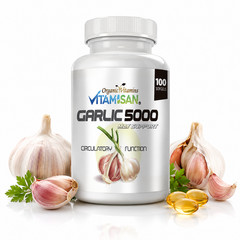 Aged Garlic Extract, garlic is a natural Immune Formula , 100 sofgels odor 5000