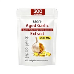 Improved Aged Elare Garlic Extract 7500mg Odorless 300 Softgels Heart Immune Sup