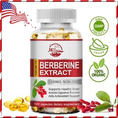120 Cap Berberine 1200mg High Abosorption For Blood Sugar Immune 2 Months Supply