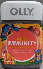 Olly Kids Immunity Wellmune Cherry Berry, 50 Gummies – EXP: 04/2026