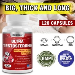 Tribulus Terrestris 120 Capsules 12550mg 95% Saponins Strong Testosteron Booster