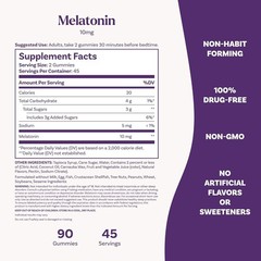 10 mg Melatonin Gummies, Sleep Support for Adults, Melatonin Supplements for …