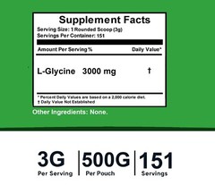 2 PACKS Glycine Pure Powder 1lb (500 grams)- Non-GMO, Gluten Free