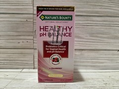 Nature’s Bounty Healthy pH Balance Probiotics + Cranberry 30 Capsules 8/2026