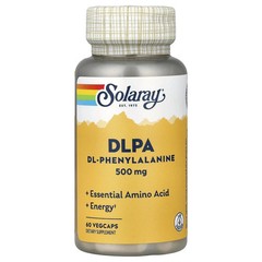 2 X Solaray, DLPA, 500 mg, 60 VegCaps