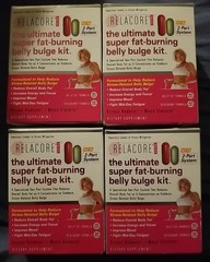 EXP 2/26 – Lot of 4 New Relacore Ultimate Super Fat Burning Belly Bulge Kit