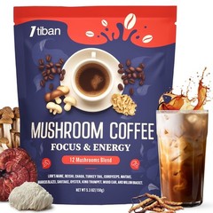 Itiban Mushroom Coffee, 12 Mushrooms 5.3 Ounce (Pack of 1), focus coffee