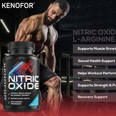 Nitric Oxide Booster Supplement – L-Arginine, L-Citrulline 120 Capsules