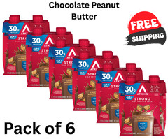 (6 Pack of 4 count) Atkins Strong High Protein Shake, Chocolate Peanut Butter