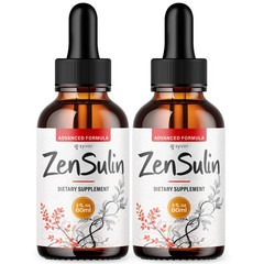 (2 Pack) ZenSulin Blood Support Drops Advanced Zen Sulin Supplement 60 Servings