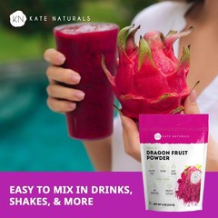 Dragon Fruit Powder for Baking & Drinks 4oz. , Gluten Free Dried Pink Pitaya …