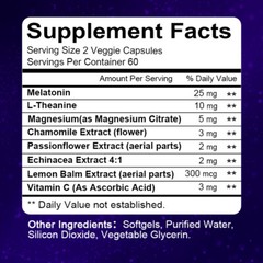 Melatonin Plus Sleep Aid 50MG, Fall Asleep Fast and Stay Asleep, Sleeping Pills