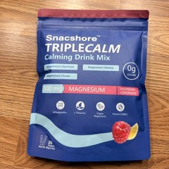 Snacshore TripleCalm Magnesium Drink Mix 20 Packets Raspberry Lemonade New