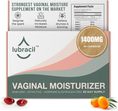 Lubracil Vaginal Moisturizer Pills Sea Buckthorn Omegas Vitamins 60 Capsules