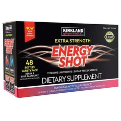 Kirkland Signature Extra Strength Energy Shot, 48 Bottles, 2 Oz Each, 2 Flavors