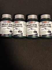 Flynew Shilajit Ultra Optimal Potency, Shilajit Extract with L-Arginine, 4 PACK