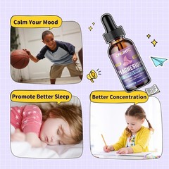 Kids Magnesium Liquid Drops-Magnesium Glycinate Liquid for Kids