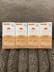 (4) Uqora Urinary Tract FLUSH Dietary Supplement Pink Lemonade 10 Pack Boxes