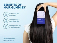Bodywise Biotin Hair Gummies Hair Health Supplement Daily Nutrition | 30 Gummies
