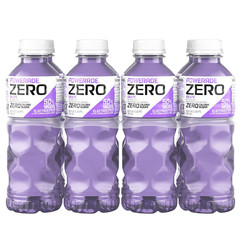 POWERADE Electrolyte Enhanced Zero Sugar Grape Sports Drink, 20 Ounce (Pack of 8