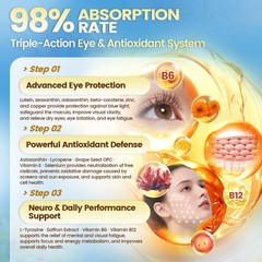 VivoNu 14-in-1 Astaxanthin 24mg & Lutein 40mg with Zeaxanthin Supplements, 6 Mon