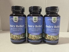 3 X Lactose Intolerance Pills 60 Days Fast Acting Dairy Digestive Enzyme 60ct
