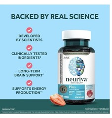 NEURIVA Plus Brain Supplements for Memory and Focus, 50 Count ..