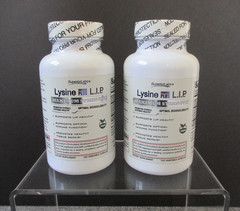 *2* LYSINE + L.I.P. 240 Veggie Caps BioPerene Exp 11/25 Superior Labs Retail $59
