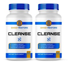 Sweet Restore Cleanse Dietary Supplement 120 Capsules Daily Cleanse Pills 2 Pack