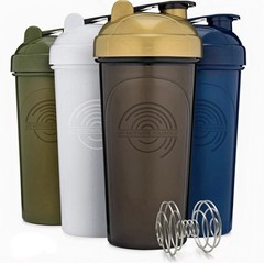 28 oz BPA-Free Leakproof Plastic Protein Shaker Bottle Flip-Top, Dishwasher Safe