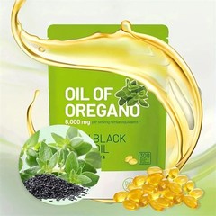 Oil of Oregano 6000mg Softgels Featuring Black Seed Oil – 300 Oregano Oil