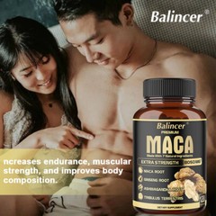 Maca & Ginsen 6500mg- Men’s Health, Muscle Health, Natural Energy 120 Capsules