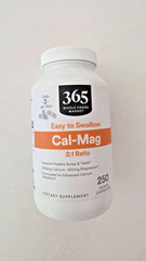 365 Whole Foods Market, Cal-Mag 2:1 Ratio, Vegan Capsule Exp 08/2028