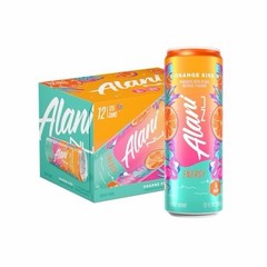 Alani Nu ORANGE KISS, Sugar Free, Low Calorie Energy 12 Fl Oz Cans, 12 Pack
