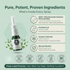 NAD+ Spray | 100 Sprays | Nicotinamide Adenine Dinucleotide | NAD+ | 100% Pur…