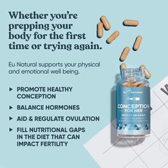 Conception For Her Fertility Aid & Multi Pre Prenatal Vitamins 60 Capsules Caps