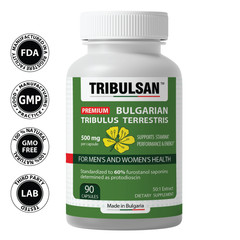 Tribulsan 500 mg x 90 capsules – 60% FUROSTANOL SAPONINS – Bulgarian tribestan