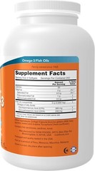 NOW Foods Molecularly Distilled Omega-3 Fish Oil 1,000 mg 500 Sgels