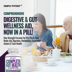 Probiotic Prebiotic & Postbiotic + Digestive Enzymes for Gut Health & Bloating