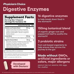 Digestive Enzymes with Prebiotics Probiotics Bromelain Gut Health Bloating Relie