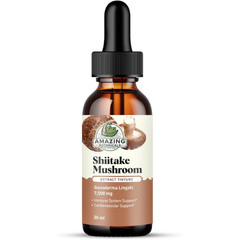 Amazing Botanicals Shiitake Mushroom Extract Tincture Immune Wellness Support