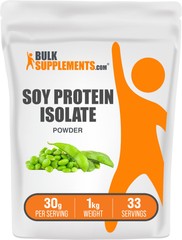 BulkSupplements Soy Protein Isolate (90% Protein) Powder – Vegan Protein Powder