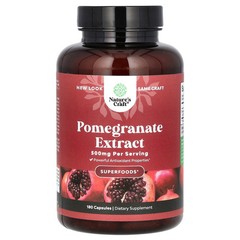 2 X Nature’s Craft, Pomegranate Extract , 500 mg , 180 Capsules