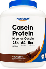 Casein Protein Powder 5Lb Chocolate – Micellar Casein, Gluten Free, Non-Gmo