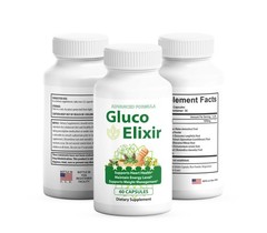 (5 Pack) Gluco Elixir Blood Pills, Advanced Blood Support Pills for Circulation