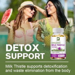 Organic Milk Thistle 1000mg -Liver health,helps detoxification and waste removal